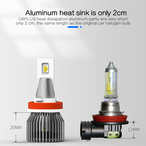 Faro LED <span class=keywords><strong>U6</strong></span> Plus Súper Brillante, Gran Venta, Alto Lumen, Impermeable, Disipación de Calor con Sustrato de Cobre de Doble Cara, Faro LED para Automóvil - Product Image 4