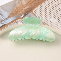 Qianjin femmes grand ciel étoilé acrylique avec paillettes de couleur bonbon accessoires à usage quotidien pinces à cheveux de bain en gros