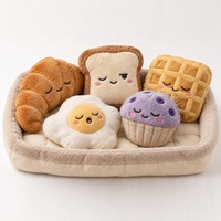 Ensemble de jouets en peluche personnalisés sur le thème de la boulangerie, jouets en peluche d'accompagnement émotionnel, jouets en peluche sur mesure, animaux en peluche Kawaii en forme de nourriture, jouets en peluche réconfortants