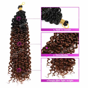 BELEZA 99j #   Extensions de cheveux au crochet <span class=keywords><strong>Afro</strong></span> Spring Twist Deep Wave de 22 pouces en gros, bouclées et rebondissantes, sans nœuds - Product Image 4