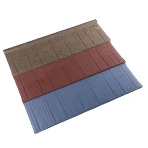 26 gauge heat resistant long span aluminium cheap roofing materials stone coated metal roof