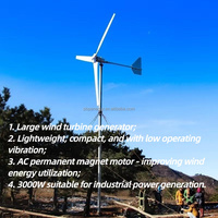 Système hybride éolien solaire commercial de grande taille 5KW 48v 96v 120v 220v pour projets industriels et production à grande échelle