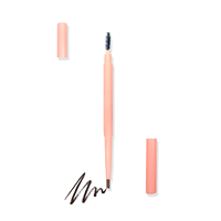 Crayon à sourcils double haute qualité avec brosse, longue tenue, en bois, pour maquillage beauté, pigmentation naturelle pour cosmétiques