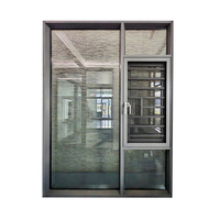 Ventanas Modernas de Aluminio con Diseño Insonorizado, Mosquitera de Acero Inoxidable, Doble Vidrio Templado