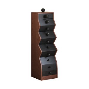 Moderno Mobile Contenitore a Cinque Cassetti in Legno Massello, Pietra e Acciaio Inossidabile con Garanzia di 1 Anno per Soggiorno - Product Image 5