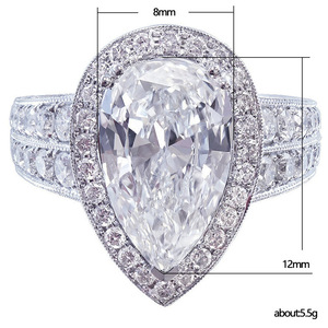 Anello Elegante da Donna con Accento a Goccia, Gioiello Regolabile in Lega, Stile Moderno e Minimalista - Product Image 5