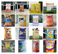 Ballon publicitaire gonflable double couche hermétique pour emballage de snacks, chips et crème, sacs promotionnels gonflables