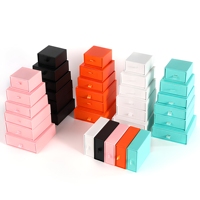 Boîte à bijoux de luxe en carton rigide avec insert en éponge, logo personnalisé, petit MOQ, boîtes en stock