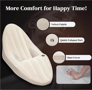 Sofa furnitur seks dapat ditiup otomatis, untuk kursi bantuan posisi G Spot dengan pompa udara, bantal mainan seks dewasa untuk kepuasan seksual %