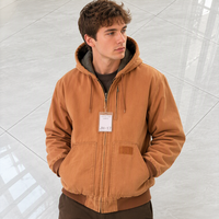 Veste de travail, en toile de canard, marron et en coton, matelassé, robuste, nouveau produit, OEM