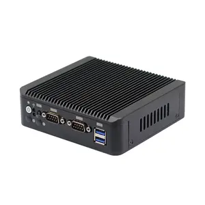 Zunsia fabrika fiyat bilgisayar J4125 mini pc çift Lan 2.5G ağ fansız mini pc 3G 4G destek ince istemci 6COM mini pc intel