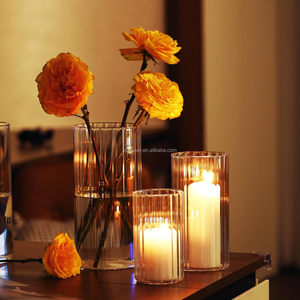 Portacandele in Vetro Personalizzato, <span class=keywords><strong>Vaso</strong></span> Cilindrico in Borosilicato per Decorazioni Matrimoniali e Domestiche, Vendita all'Ingrosso - Product Image 6