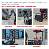 Meilleures ventes : Motoculteurs rotatifs diesel EPA Euro 5 35 CV, Motoculteur rotatif diesel, Machine multifonctionnelle à chenilles, Tracteur à chenilles
