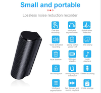 Horodatage de cryptage de fichiers à réduction de bruit HD sans perte Enregistreur vocal Mini Dictaphone