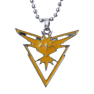 Joyería de Moda, Marca ZRM, Collar con Colgante de Poke Go, Anime, Aleación de Zinc, Logotipo del Equipo Valor, Místico e Instinto, Cadena de Cuentas Geométricas - Product Image 2