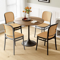 Chaises en plastique rotin PP Modern Leisure, empilables, pour bureaux, restauration, mariages, cuisines, cafés et hôtels EN581