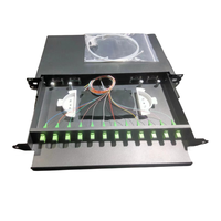 ODF optique 19 pouces 12 ports FC APC, fibre optique ODF 12 ports SC, tiroir optique, plateau optique, cajonera optica