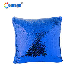 <span class=keywords><strong>Federa</strong></span> di colore <span class=keywords><strong>rosa</strong></span> chiaro morbida morbida con sublimazione quadrata posteriore con paillettes reversibile - Product Image 6