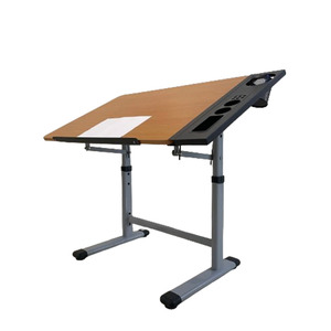 Meubles d'école en bois, <span class=keywords><strong>table</strong></span> à <span class=keywords><strong>dessin</strong></span> et à peinture pliable et réglable - Product Image 1