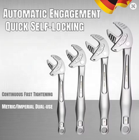 Clé à cliquet à réglage automatique Airaj, clé à cliquet à action rapide, métrique et impériale, double usage, outil de réparation manuel