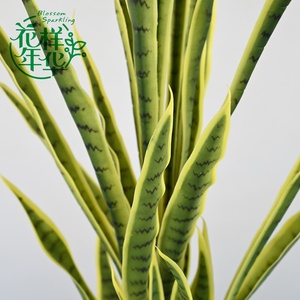 <span class=keywords><strong>Sansevieria</strong></span> Artificial Personalizada de Diferentes Tamaños, 120CM, Borde Amarillo, 32 <span class=keywords><strong>Hojas</strong></span>, Tacto Suave, Simulación de Topiario Verde, Venta al Por Mayor - Product Image 2