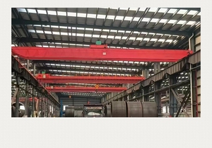 Nuevo taller <span class=keywords><strong>Demag</strong></span>, grúa aérea de doble viga eléctrica de viaje, grúa de puente eléctrica, motor de mercancías de elevación, bomba de motor PLC - Product Image 2