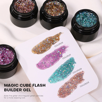 Fournitures professionnelles pour ongles, style français, végan, écologique, 24 couleurs, gel vernis pailleté sans HEMA, anti-adhésif, dur, ensemble de vernis gel