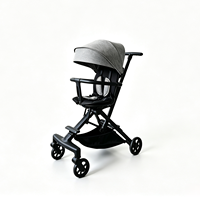 Poussette de voyage pour bébé avec cadre en aluminium de couleur personnalisée OEM, légère et compacte, pliable d'une seule main pour les déplacements quotidiens des nourrissons et des tout-petits