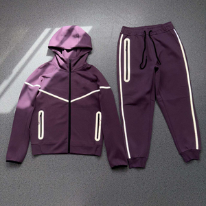 Modèle 2026 Nouveau modèle Sport Personnalisé Sweat à capuche avec logo Nkk imprimé Couche d'air 100% coton Veste coupe-vent Automne Adhésif réfléchissant - Product Image 4