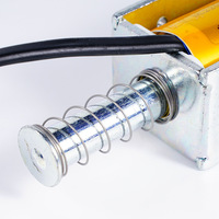 Electroimán de Empuje y Tracción DC220V 131.5 40N 34mm de Carrera 1.6A para Gabinetes Eléctricos, Solenoide de Conmutación y Disparo Youge