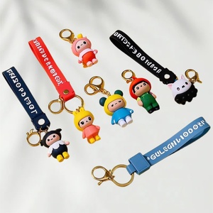Cartoon 3D PVC Anime Keychain Custom Rubber <b>Key</b> <b>chain</b> Logo Promotional Keychains Accessories <b>Key</b> ring Custom - Product Image 2
