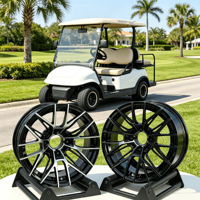 Nouvelle jante de golf en alliage d'aluminium forgé de 14 pouces (14x7) pour voiturette de golf, voiture de tourisme, véhicule de chasse, voiture électrique, quads et accessoires