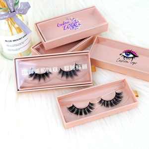 Faux cils personnalisés avec boîte d'emballage, effet œil de chat, cils en faux vison doux et naturels - Product Image 5