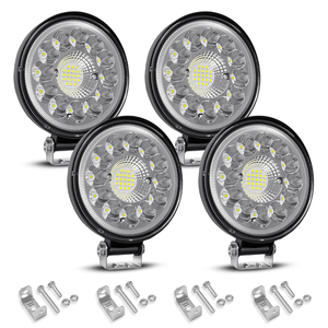 ไฟทำงาน LED ทรงกลม 4 ชิ้น ขนาด 4 นิ้ว สีขาว แสงแบบ Flood Spot Beam Combo 12-24V ใช้ได้กับรถออฟโรดทั่วไป ขนาด 5 นิ้ว สำหรับรถบรรทุก ATV UTV - Product Image 4