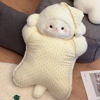 Bantal Boneka Domba, Boneka Penghilang Stres yang Lembut, Bantal Tidur Empuk Tiga Warna, Hadiah Teman, Grosir