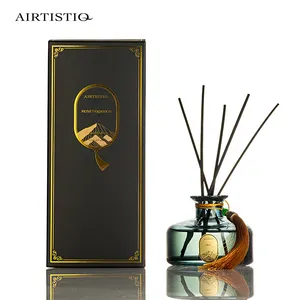 Wholesale Luxury Custom Glass Bottle Aromatic Essential Oil Scent Stick Reed Diffuser Air Freshener deodorant gift sets
