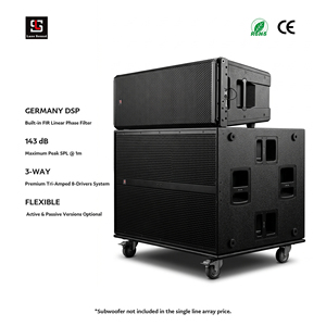 ลำโพงแอคทีฟ HDL50 <span class=keywords><strong>ระบบ</strong></span>ไลน์อาร์เรย์คู่ขนาด 12 นิ้ว <span class=keywords><strong>ระบบ</strong></span>เสียงดีเจแบบ Class D ระดับมืออาชีพ - Product Image 1
