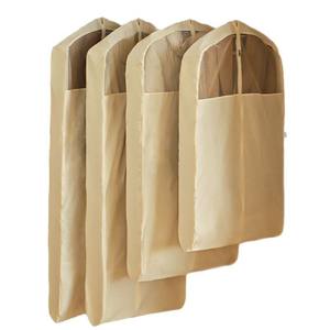 Housse anti-poussière rectangulaire en pur coton pour vêtements, sac de rangement suspendu pour chambre et salon, protection anti-poussière, type crochet - Product Image 5