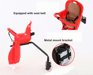 Xe đạp trẻ em chỗ ngồi yên tâm Ghế em bé phía trước và phía sau xe đạp leo núi trẻ em chỗ ngồi với kim loại gắn khung - Product Image 4