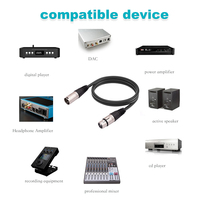 Câble audio XLR personnalisé, connecteur mâle vers femelle 3 broches, câbles d'extension pour microphone, câbles serpent pour haut-parleur