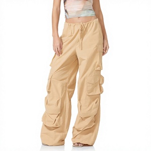 Women's Cargo <b>Trousers</b> Relaxed Fit Multi Pocket Casual Pants High Quality Street Fashion Bulk Wholesale OEM Services - Product Image 1