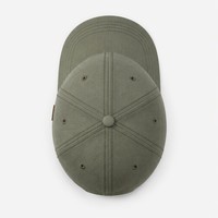 Casquette de baseball ajustable en sergé imperméable à 6 panneaux avec patch latéral en cuir et logo personnalisé – Vente en gros