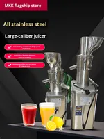 Extracteur de jus commercial MKK en acier inoxydable multifonctionnel pour gingembre, céleri, carotte, fruits frais, haute productivité, 1500W