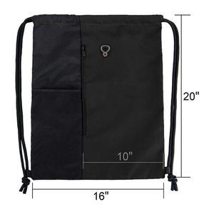 Bolsa Deportiva de Playa con Cierre, Tamaño Grande, Personalizable, con Bolsillos de Malla para Botella de Agua, Mochila con Cordón Ajustable - Product Image 2
