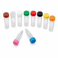 Flacon cryogénique stérile à filetage externe, autoportant, avec bouchon à vis en PP, pour stockage d'azote liquide 196°C pour cellules de laboratoire