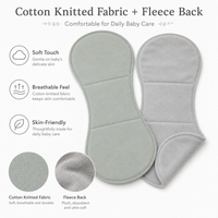 Bavoirs personnalisés à 2 couches ultra doux pour bébé, en coton biologique tricoté, unisexe, pour les bavoirs et les essuie-bave.