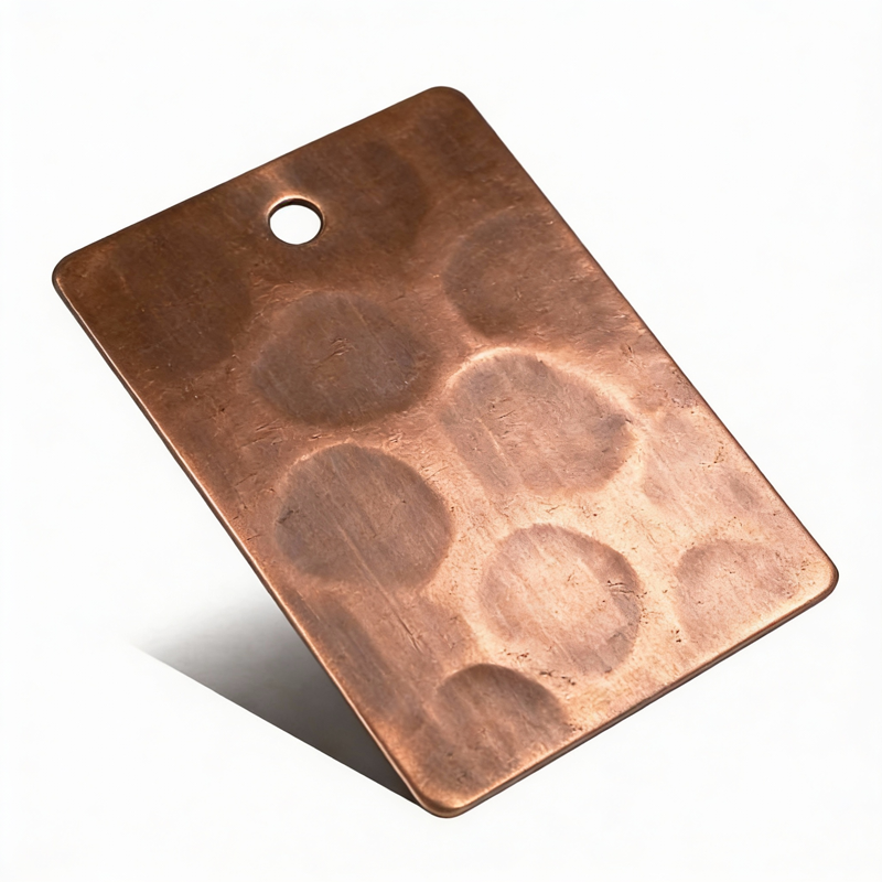 Antique Copper Light Hammered