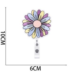 Parche de tela no tejida bordado con diseño de girasol y cierre fácil de abrir, termoadhesivo para sombreros y ropa, etiqueta bordada - Product Image 2