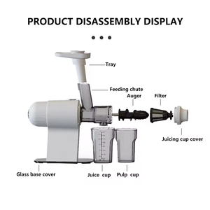2024 Schlussverkauf leistungsstarker langsamer Entsafter mit Total-Zellstoffkontrolle großer Futter-Schalen-Schalter Arbeitsplatte Fruchtsaftmaschine Quetschmaschine - Product Image 4