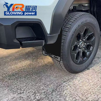 Garde-boue larges tout-terrain robustes en TPE noir mat pour Hilux Revo 2024-2026 4x4, modification extérieure, 4 pièces à fixer par boulons